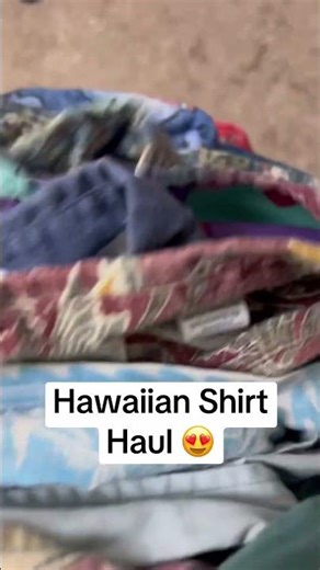 Throwback to finding a stack of beautiful Hawaiian shirts 😮‍💨🤙🏽 #JamsWorld #ReynSpooner #Thrift