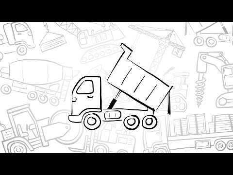 How to Draw a Simple Dump Truck | Step-by-Step Lesson
