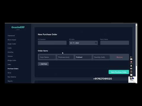 Granite Manufacturing Software #granitesoftware #granitejalore #jalore #kishangarh #graniteerp