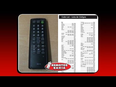 CÓDIGOS PARA PROGRAMAR UN CONTROL REMOTO UNIVERSAL SONY RM-V3 CODE LIST NO DVD
