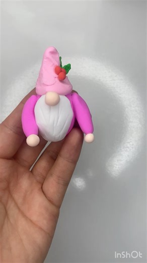 🧙🏻‍♀️Cute clay gnome-made with love #diy #clay
