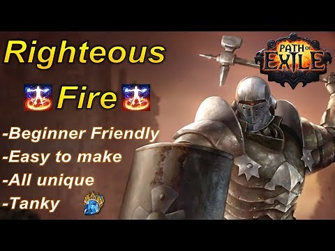 [3.21] The Best Righteous Fire Juggernaut Build (Unique Only - Beginner Friendly) - Path of Exile