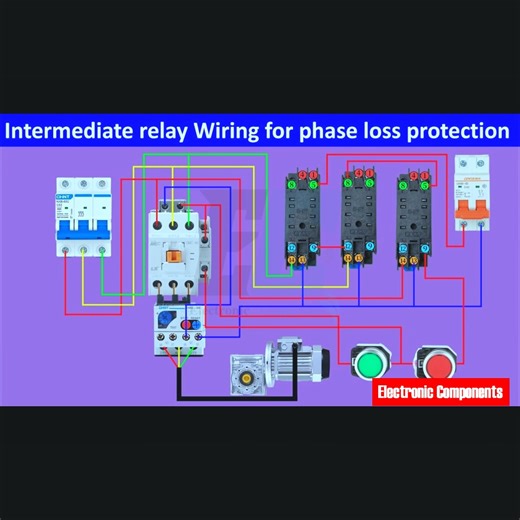 16K views · 221 reactions | Intermediate Relay Wiring for Phase Loss Protection | 3-Phase Motor Safety #fblifestyle | 퐄퐥퐞퐜퐭퐫퐨퐧퐢퐜 퐂퐨퐦퐩퐨퐧퐞퐧퐭퐬 | Facebook