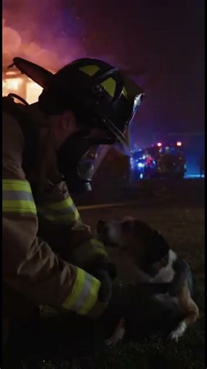 This Is How a Firefighter Saved a Dog’s Life! #firefighter #firesafety #hero #dogrescue #dog