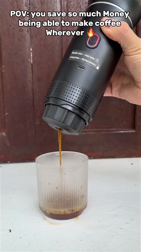 £4 coffees add up fast. This pays for itself quicker than you think. Get yours in my bio, limited stock. #portablecoffee #coffeelover #smartbuy #coffeeanywhere #viralproduct