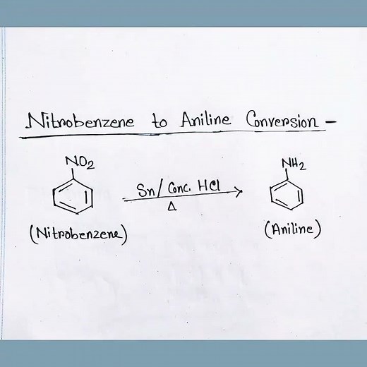 Nitrobenzene to Aniline Conversion