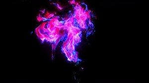 sparks pink - blue colors explosion powder background , magic effect explode sparks with glitter wallpaper perfect for logos and titles backdrop