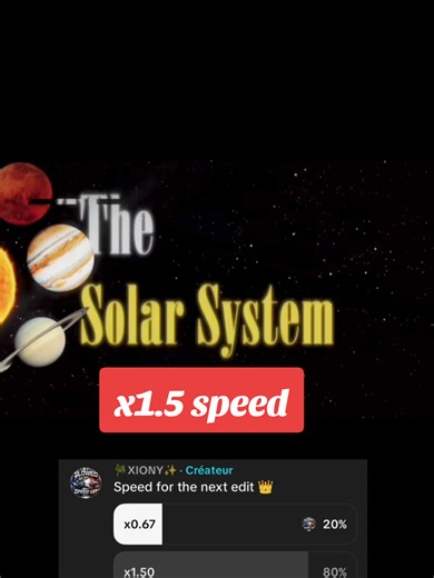 x1.5 speed solar system edit 🤩🚀💥 (original edit by @mario_firmini_ediz) #solarsystemedit #x2speed #edit #speedup #space