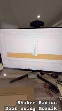 Creating door design using Mozaik Software #cabinets #woodcncmachine Contact for enquiry: