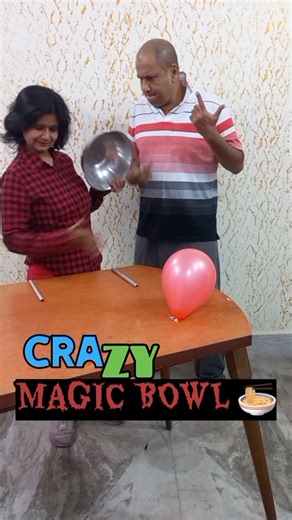 CRAZY MAGIC BOWL 🍜 #comedy #aahatbhoot #shortsfeed #funny #magic #prank #ouch #reels #shorts #viral