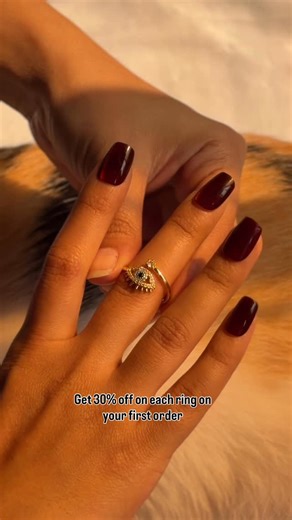 Shree on Instagram: "Not engaged. Just committed to myself 💅 30% OFF on every ring — go stack your standards. Inbox for price"