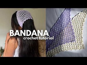 BANDANA a CROCHET tutorial PASO A PASO fácil