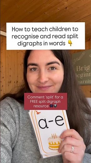 How to teach children to recognise and read split digraphs in words 👇