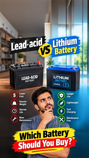 Lead-acid vs. Lithium Battery: Which battery should you buy?