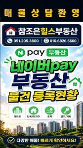 2026년 6월 21일 기준. 참조은힐스부동산의 네이버페이 부동산 물건 등록현황