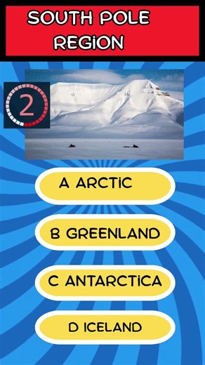 Only 10% people in Asia get this right. Where is the SOUTH POLE located?