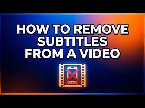 How to Remove Subtitles From a Video (Under 1 Minute) - Extract Subtitles From Video