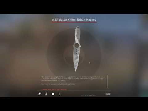 Skeleton knife Urban Masked UNBOXING :(