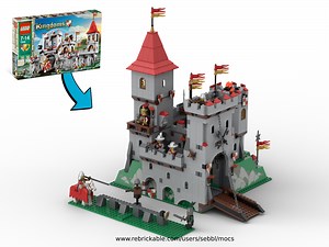 LEGO MOC-102994 King's Mountain Castle from 7946 (Castle > Kingdoms 2022)
