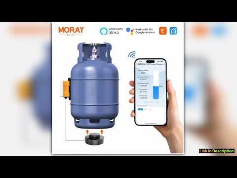 Moray ME204W Tuya Smartlife APP WiFi Mobile APP Wifi Gas Level Sensor for LPG Tank Gas Level Indica