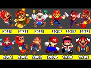 Evolution of Super Mario Burning in Lava Death Graphics In Nintendo Games (1985-2025)