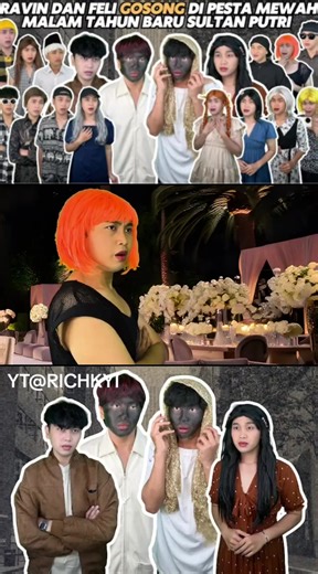 Ravin dan Feli Gosong di Pesta Mewah Tahun Baru