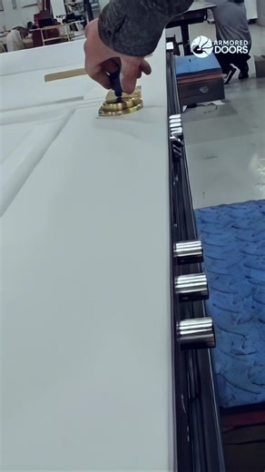 Armored side entrance door with steel frame, smart keypad, and full multi-point bolt system. White matte finish, keyless access, interior-ready security. | Armored Doors