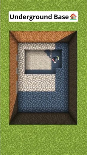 Minecraft Underground Base🏠 #shorts