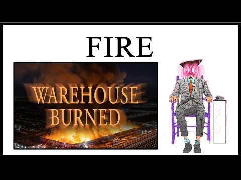 Worker Records Setting Warehouse On Fire