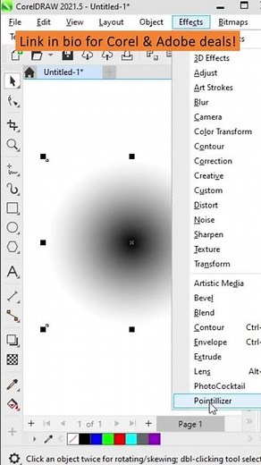 How to make halftone in corel draw #coreldraw