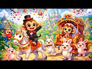 Magical Animal Wedding – Monkey Bride & Groom Fantasy Story”
