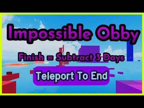 How to beat IMPOSSIBLE OBBY in WAIT FOR 1 YEAR Roblox