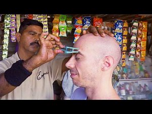 Street Barber Acupressure Head Massage and Neck Crack | Indian Techniques