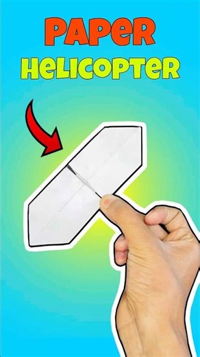 Paper helicopter, how to make baat paper helicopter, unique helicopter, #shorts #craft