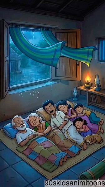 Peaceful Village Rain Story | Mottamadila Mazhai Vandha... #90sKidsMemories #VillageLife #RainStory