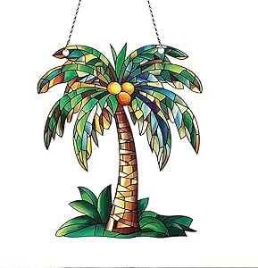 Palm Tree Christmas Ornaments - Acrylic Decor for Tree - Gifts for Palm Lovers