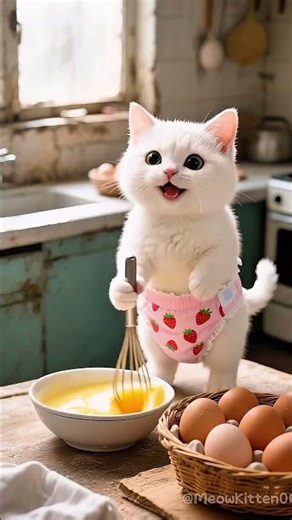 🐾❤️Cat Dad Cries Seeing Others' Cake, Kitten's Homemade Cake Warms Him~