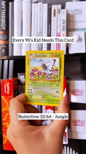 This Butterfree card brings back so much nostalgia!