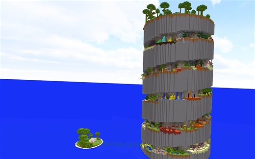 【我的世界】跑酷地图 | 螺旋跑酷地图 - WORLD'S BIGGEST MINECRAFT STRUCTURE... - 地图下载