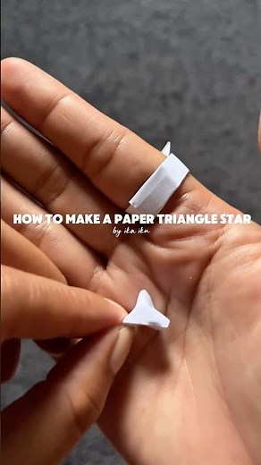 How to Make a Paper Triangle Star (Step-by-Step)