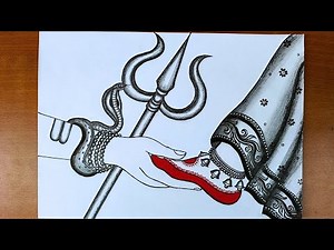 Shiv Parvati Hand and Leg Drawing|Shiva Parvati Drawing|