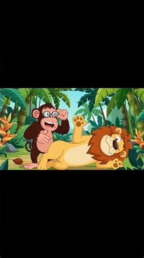 Lion Failed in Exercise 😂 | Monkey’s Funny Advice