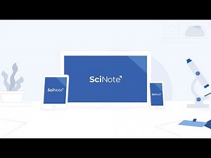 SciNote Electronic Lab Notebook