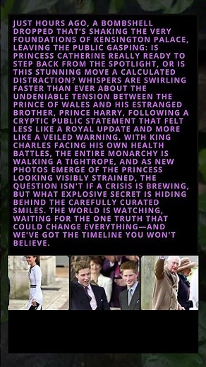 A Royal Shockwave: What’s Really Happening Behind Kensington Palace Doors? 👑🔥