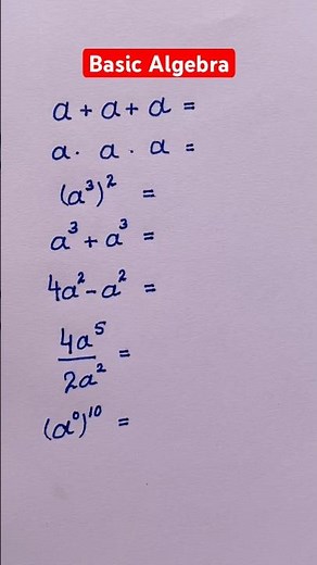 Basic Algebra Problem #maths #mathematics #shortmaths