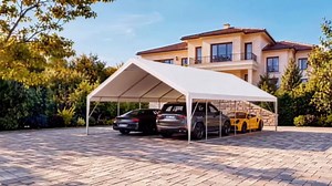 Aoxun 20x40 Party Tent Canopy for Weddings Waterproof Event Tent with Removable Sidewalls &Roll-up Door, Heavy-Duty Steel Frame for Outdoor Weddings, BBQ, Birthday Parties, & Camping,White