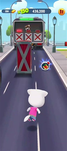 Talking Tom Gold Run Gameplay Angela