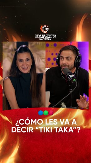 Masterchef Argentina on Instagram: "“Son dos tiki taka” 😎 Momi nos dejó un divertido momento 🤣 Hoy 21.30hs reaccionamos a #MasterchefCelebrity en vivo con @gregorossello y @leandroleunis en #StreamsTelefe"