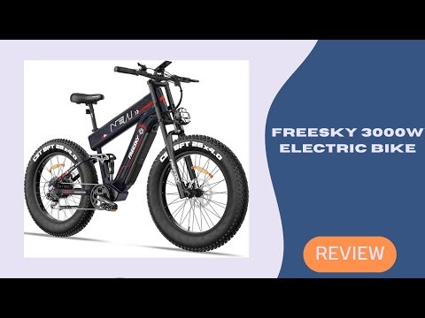 FREESKY 3000W Electric Bike – Long Range, Full Suspension, Ultimate Off-Road Ride