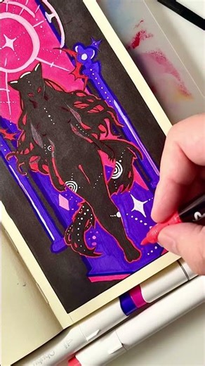 Walking Through Chaos – Abstract Marker Art